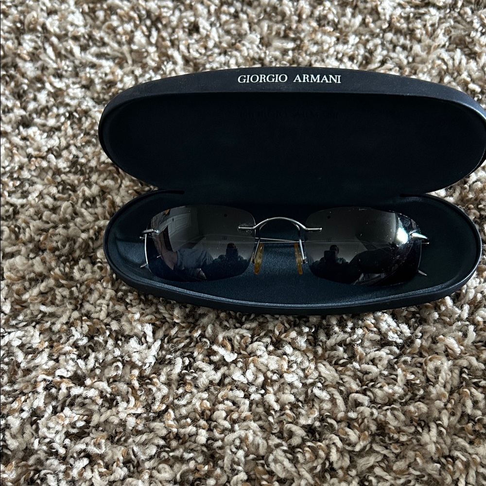 Giorgio Armani vintage women’s rimless sunglasses 96/s HA4 51-20 130